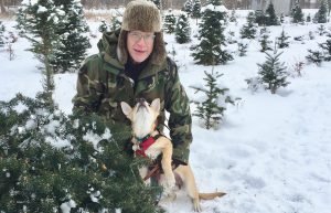 Nella & Christmas tree cutting