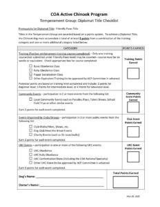 Diplomat Title Checklist Form