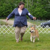 Karen Hinchy and Conaway (the most interesting dog in the world)