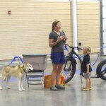 Sarah and Dan Piano gave a sledding seminar and bikejoring demo