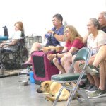 Folks enjoying the sledding seminar