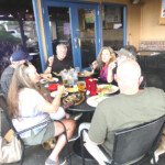 Relaxing dinner after a long (but fun day)