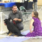 Darren Michaels and his 4-month-old Chinook Appa